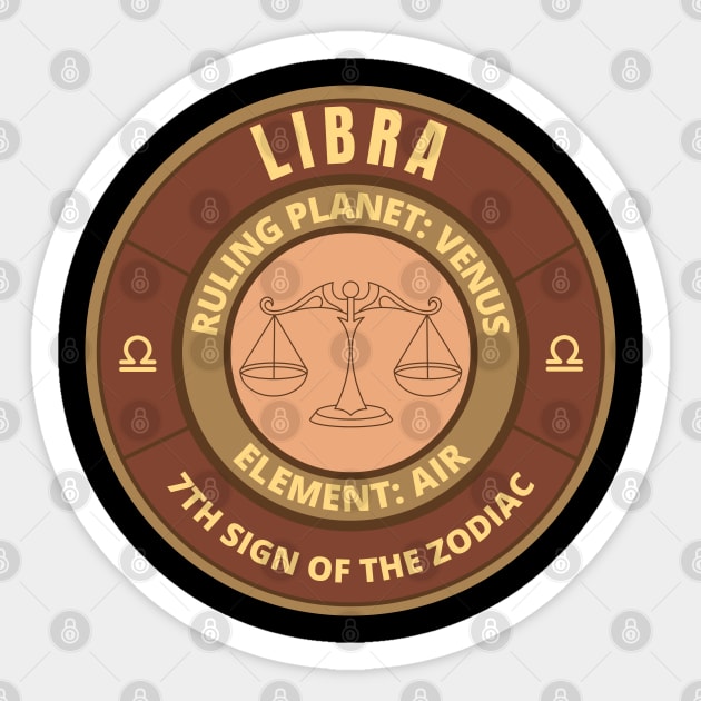 Zodiac signs Libra Sticker by InspiredCreative